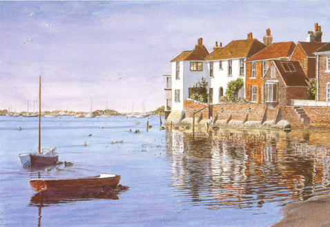 Cottages and Harbour, Bosham